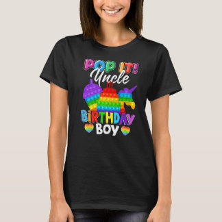 T-shirt Pop It Oncle Anniversaire Garçon Fidget Enfant Cor