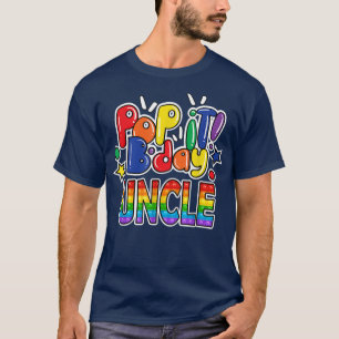 T-shirt Pop It Oncle de Birthday Girl ou Garçons Fidget