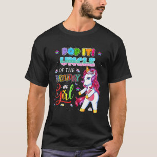 T-shirt Pop It Oncle Of The Birthday Girl Fidget Famille M