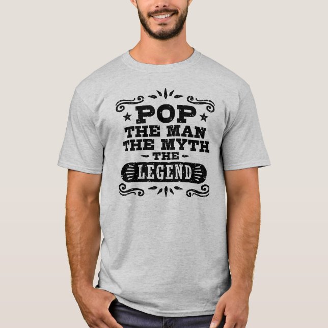 T-shirt Pop L'Homme Le Mythe La Légende (Devant)