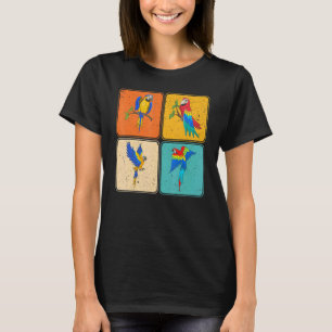 T-shirt Pop Oiseau Tropical Jungle Animal Exotique Macaw P