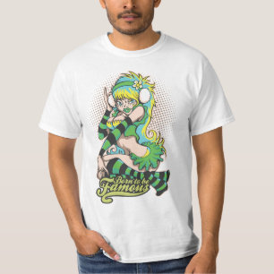T-shirt Pop Pin-Up Né pour être célèbre Tee