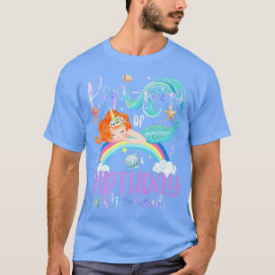 T-shirt Pop Pop De Filles Anniversaire Sirène Famille Magi