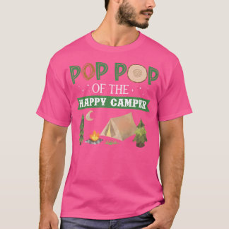 T-shirt Pop Pop De Happy Camper Shirt 1Er Camping Annivers