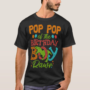 T-shirt POP POP De L'Anniversaire Garçon Rawr Dinosaur