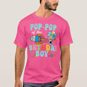 T-shirt Pop-Pop De L'Astronaut D'Anniversaire Boy Space Pa