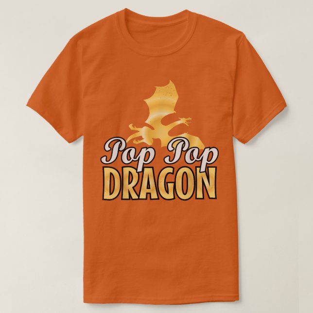 T-shirt Pop Pop Dragon Lover Fête des pères (Design devant)