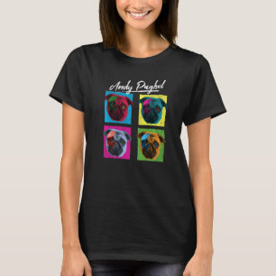 T-shirt Pop Puggle Carlin Chien Propriétaire Artiste Chien
