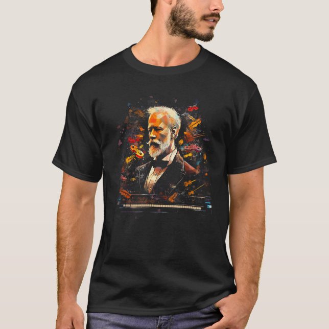 T-shirt Pop Pyotr Ilyich Tchaikovsky Musique Compositeur P (Devant)