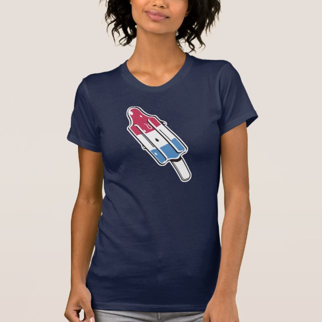 T-shirt pop roquette rétro (Devant)