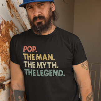 T-shirt Pop The Man The Myth The Legend Retro Pops Papa