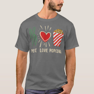 T-shirt Popcorn Cinéma Cinéma Nuit Télévision Théâtre Amou