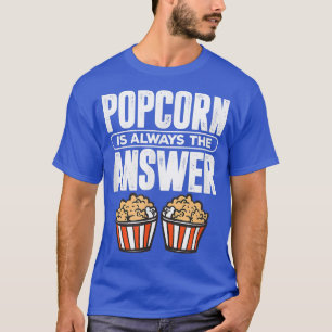 T-shirt Popcorn Cinema Movie Nuit Snacks Kawaii