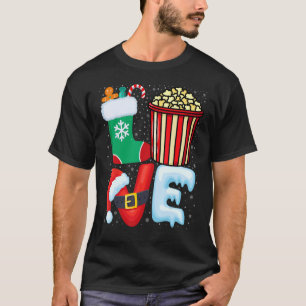 T-shirt Popcorn Lover - Popcorn portant le chapeau de Sant