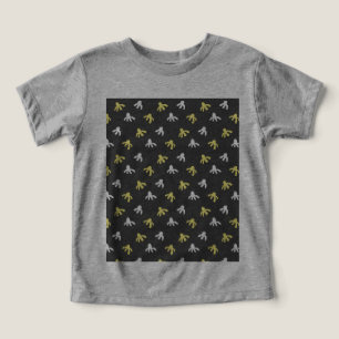 T-shirt Popcorn Toddler (gris et jaune beurre)