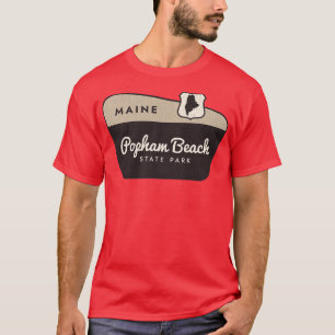 T-shirt Popham Beach State Park Maine Affiche de bienvenue