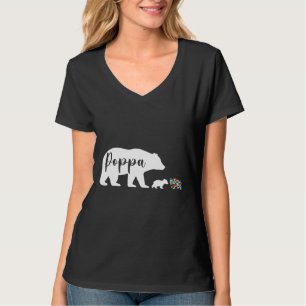 T-shirt Poppa Bear Sensibilisation sur l'autisme Amour Sou