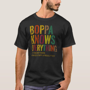 T-shirt Poppa Connaît Tout Ce Que Grand-Père Fête des père