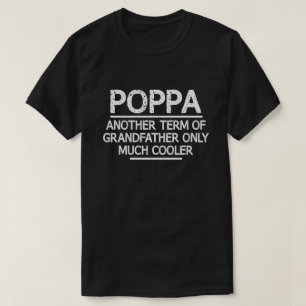 T-shirt Poppa Définition Drôle Signification Cool Grandpa