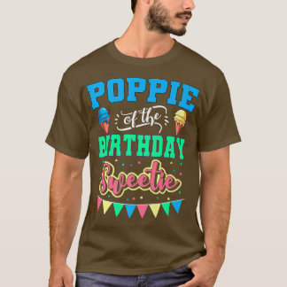 T-shirt Poppie De L'Anniversaire Sweetie Crème Ice Anniver