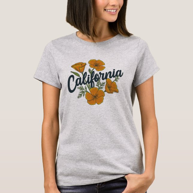 T-shirt Poppies de Californie (Devant)