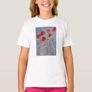 T-shirt Poppies rouges sauvages