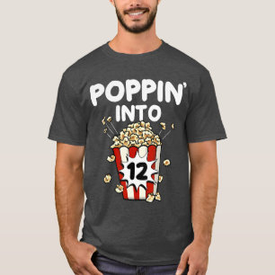 T-shirt Poppin dans une soirée cinéma 12 ans Popcorn 12e