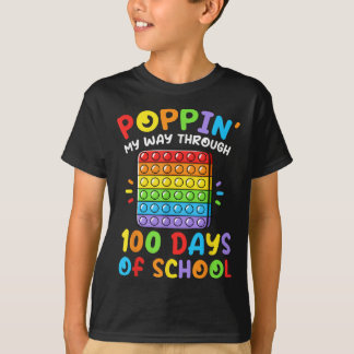 T-shirt Poppin My Way Through 100 Days 100th Day of School
