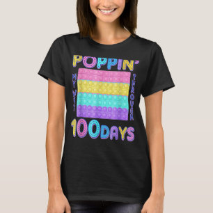 T-shirt Poppin My Way Through 100 Days 100th Day of School