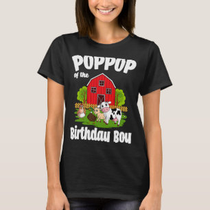 T-shirt Poppop De L'Anniversaire Boy Farm Animal Parti Ann