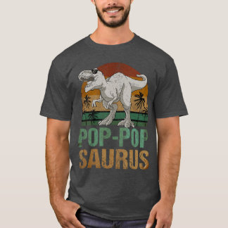 T-shirt Poppopsaurus Re Dinosaure Pop Pop Saurus Pères Da