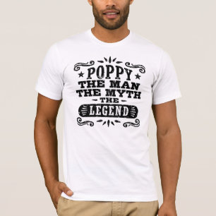 T-shirt Poppy L'Homme Le Mythe La Légende