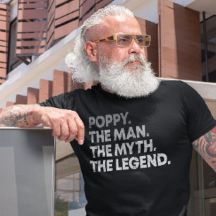 T-shirt Poppy L'Homme Le Mythe La Légende