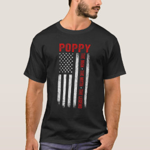 T-shirt Poppy L'Homme Le Mythe La Légende Drôle Grand-père