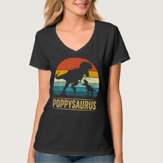 T-shirt Poppy Saurus Rex Dinosaur Poppysaurus Funny Père