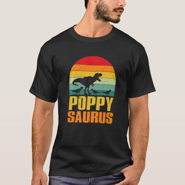 T-shirt Poppysaurus Rex Dinosaur Poppy Saurus Famille (Devant)