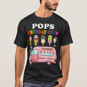 T-shirt Pops de l'équipe d'anniversaire Camion de glaces A