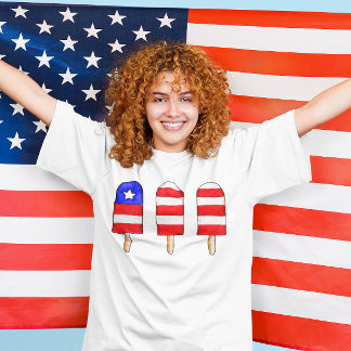 T-shirt Popsicles patriotiques