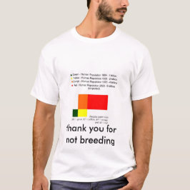T-shirt Population humaine sans enfants par retangles
