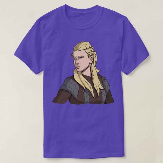 T-shirt POPVERSE Vikings Lagertha Shield (Design devant)