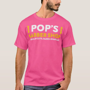 T-shirt Popx27s Barber Shop Régulier Coupes Fades Forme Up