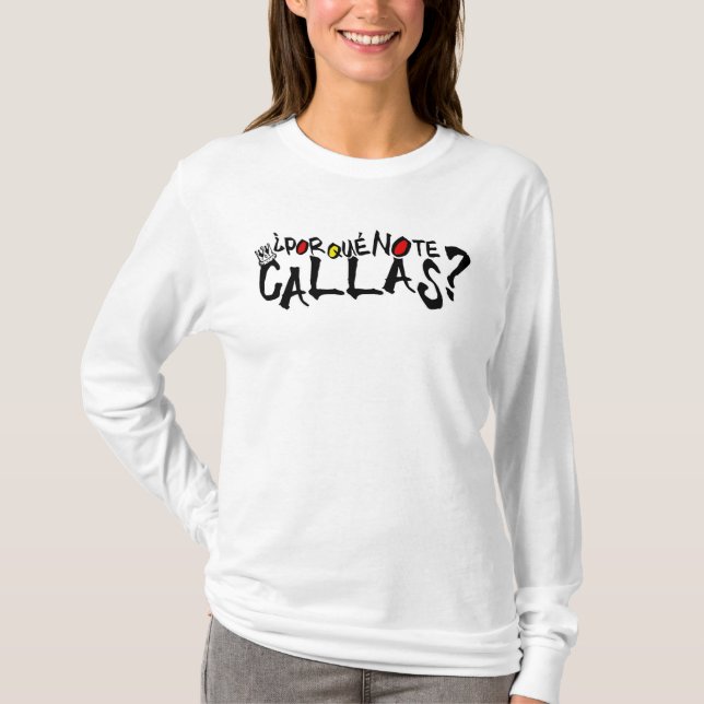 T-SHIRT POR QUE AUCUNES CALLAS ESPANA DE TE (Devant)