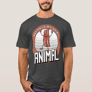T-shirt Porc Bacon Cochon - Bacon Is My Spirit Animal Prem