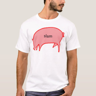 T-shirt Porc de claquement
