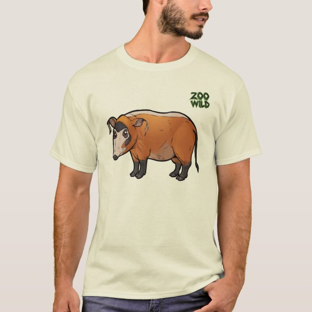 T-shirt Porc de la rivière rouge (Devant)