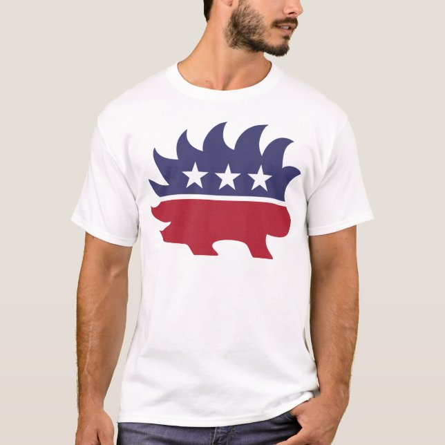 T-shirt Porc-épic libertaire (Devant)