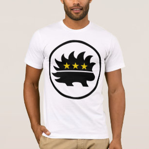 T-shirt Porc-épic libertaire d'étoile d'or de partie