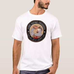 T-shirt Porc mangeant le croisé