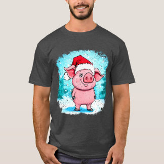 T-Shirt Porc Santa Claus
