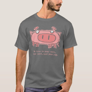 T-shirt Porc vrai